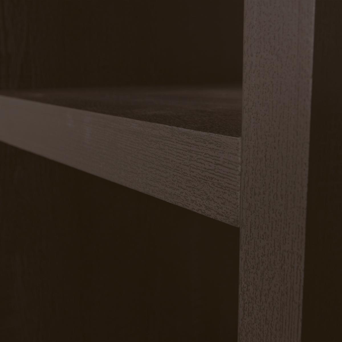 Regal Timo Dunkelbraun B: 100cm - Dunkelbraun, Design, Holzwerkstoff (100/195/40cm) - Livetastic