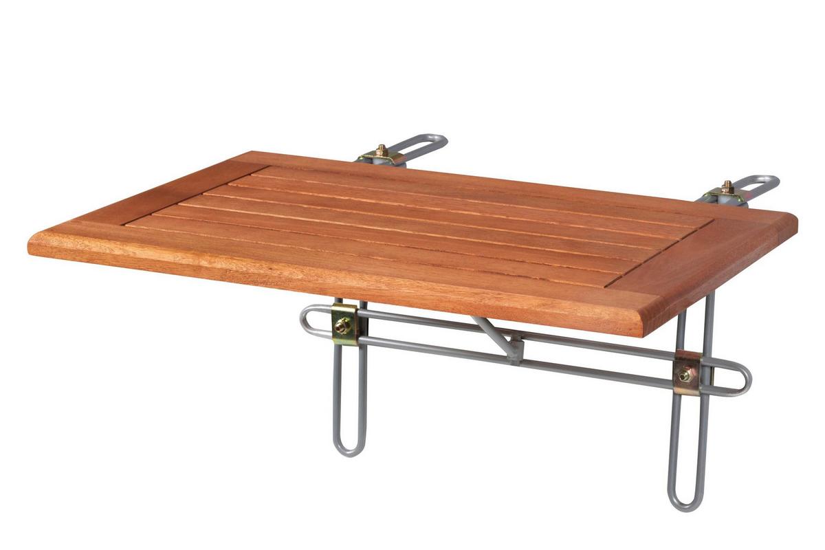 Gartentischgruppe Porto 3--Teilig. aus Holz - Eukalyptusholzfarben, KONVENTIONELL, Holz - Gardenson