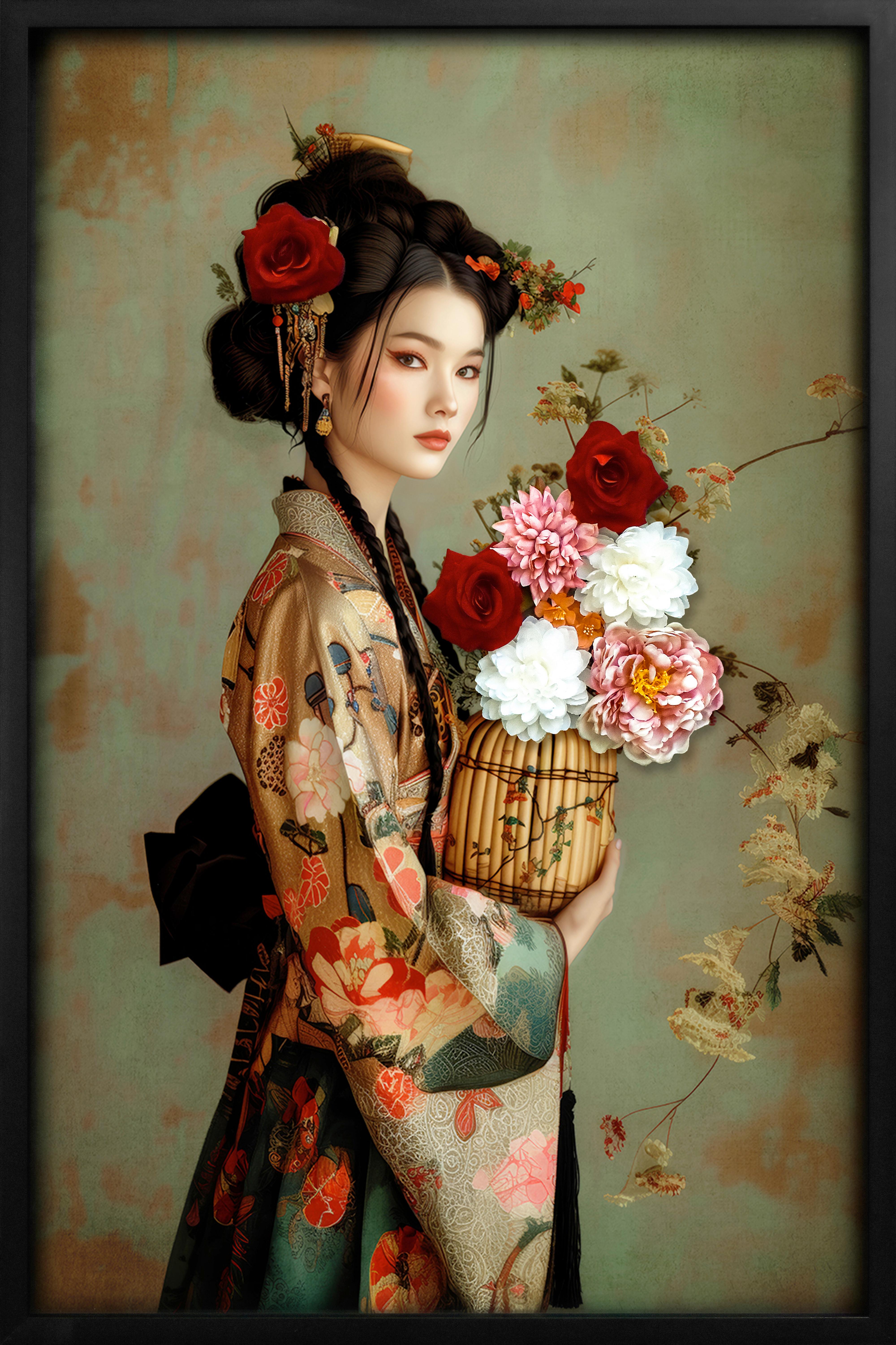 Obraz na plátne Denise, ca. 60/90cm - viacfarebná/čierna, Modern, plast (60/90cm) - Premium Living