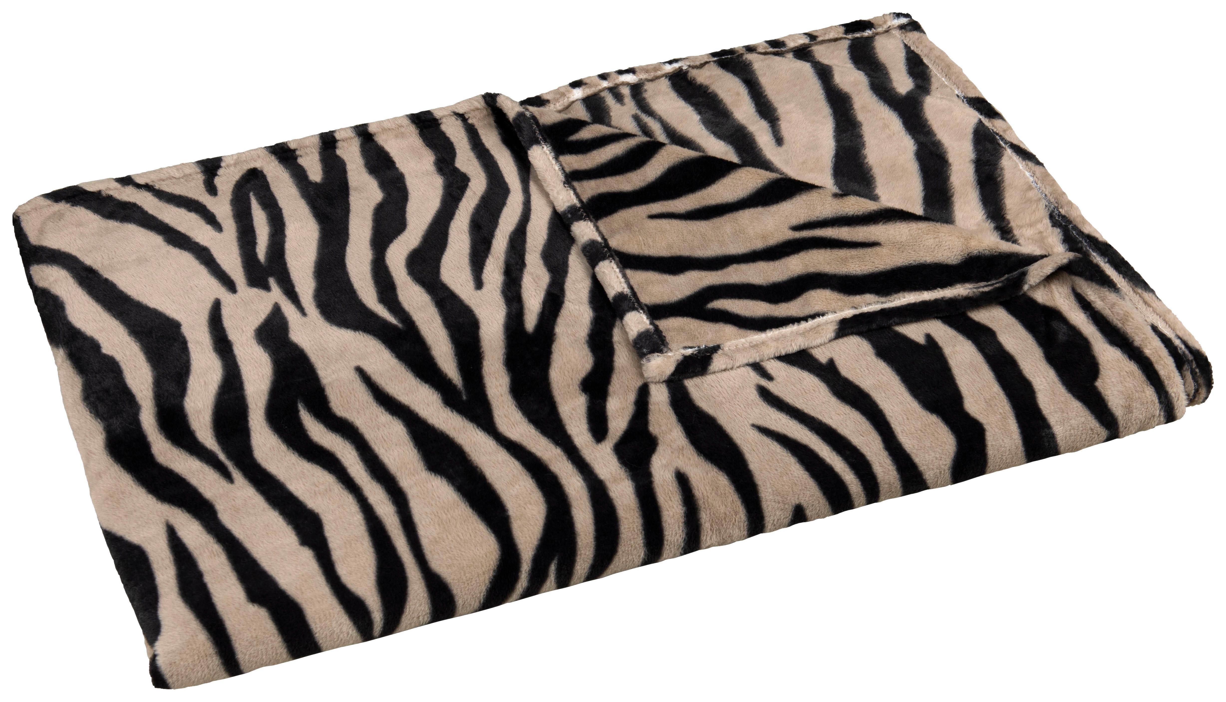 KUSCHELDECKE ASIMA - Creme/Schwarz, ROMANTIK / LANDHAUS, Textil (140/180cm) - James Wood