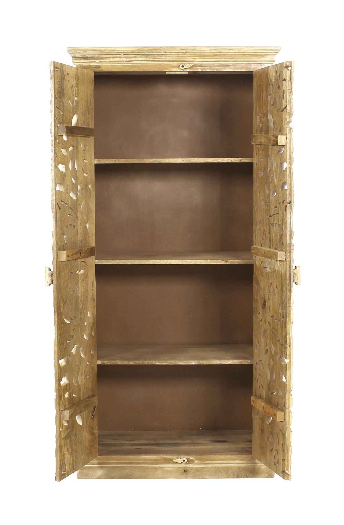 GARDEROBENSCHRANK Naturfarben B: 90cm - Naturfarben, Design, Holz (90/185/45cm) - MID.YOU