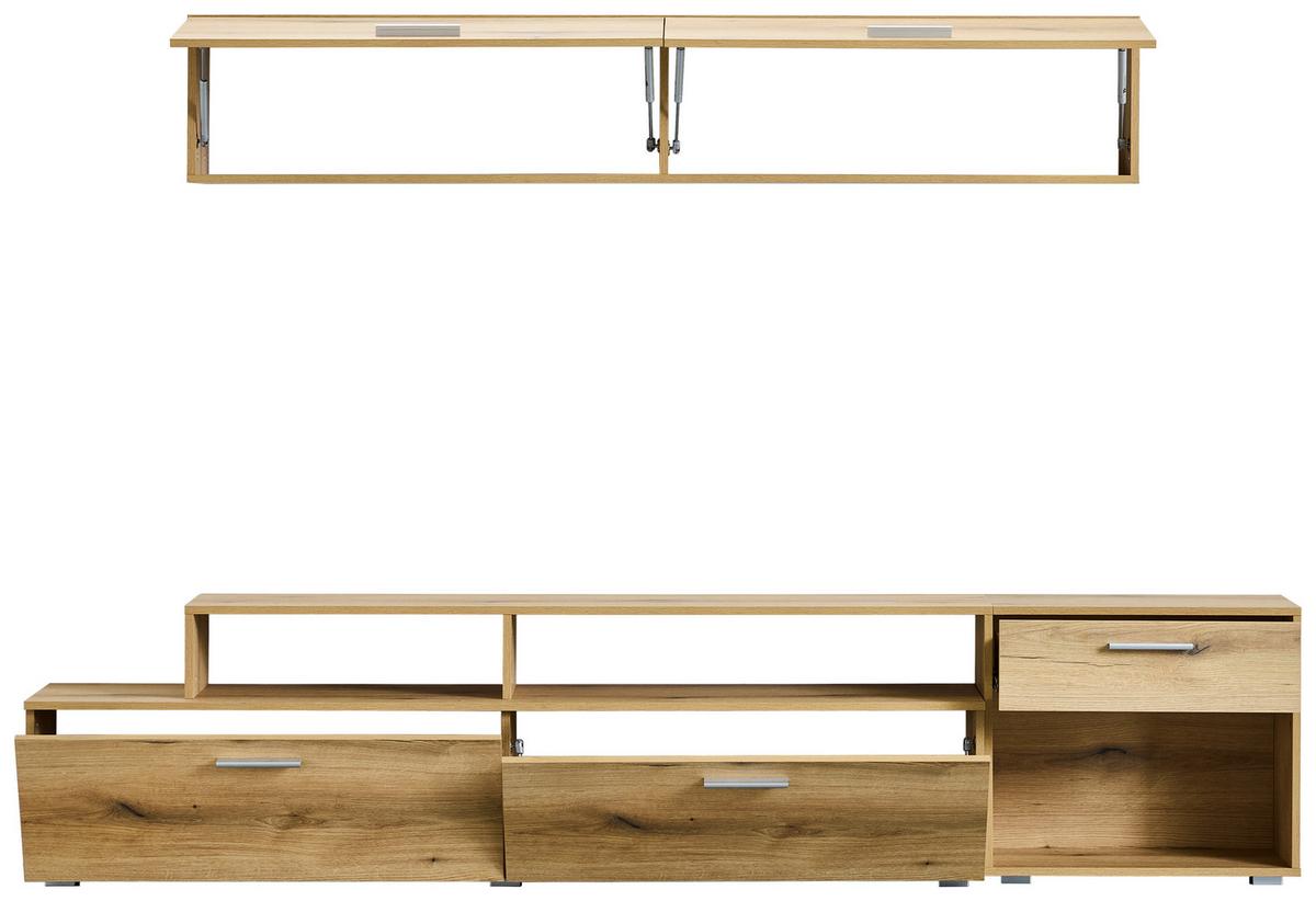 WOHNWAND RACE - Eichefarben, Design, Holzwerkstoff (247/86/36cm) - MID.YOU