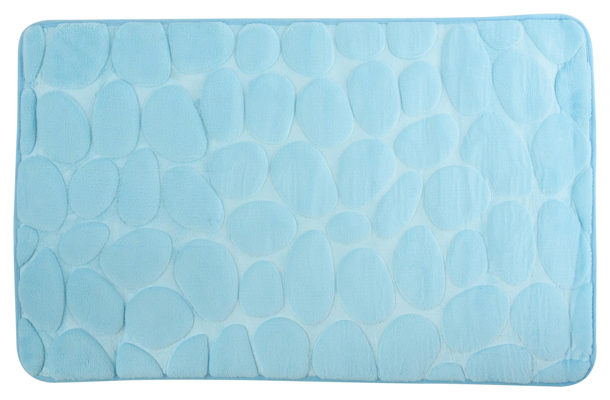 Badteppich Hellblau 50/80 cm - Hellblau, KONVENTIONELL (50/80cm) - Spirella