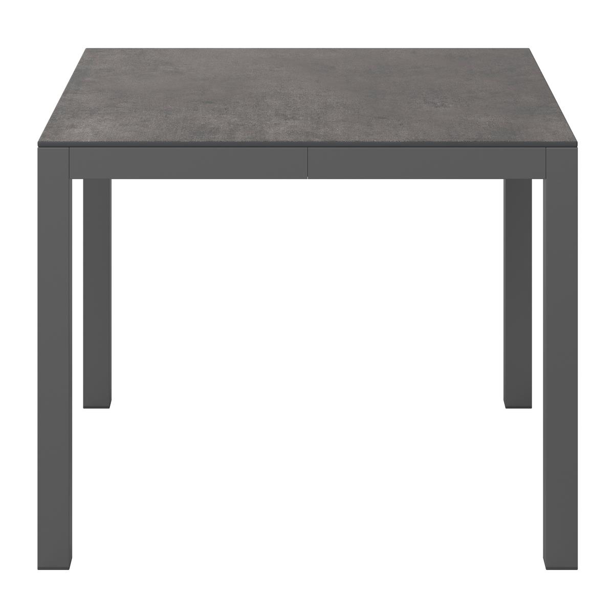 Loungegarnitur 4-Tlg Sorrent Metall/Textil/Glas mit Kissen - Anthrazit/Schwarz, MODERN, Keramik/Textil (193/193cm) - Beldano