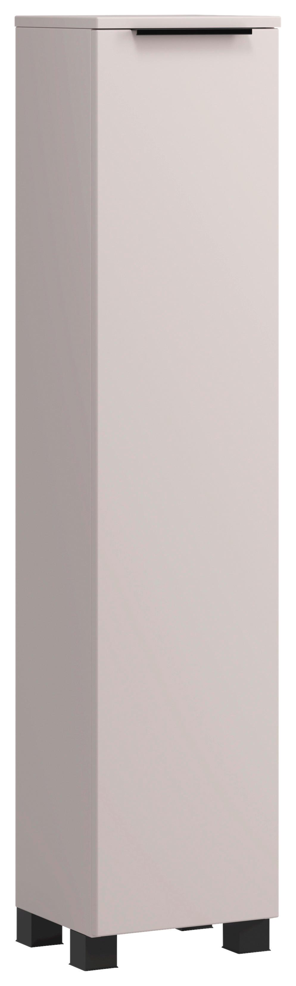 Midischrank Sevilla Kaschmir, Schwarz - Kaschmir/Schwarz, MODERN, Holzwerkstoff (30/130/35cm) - Held