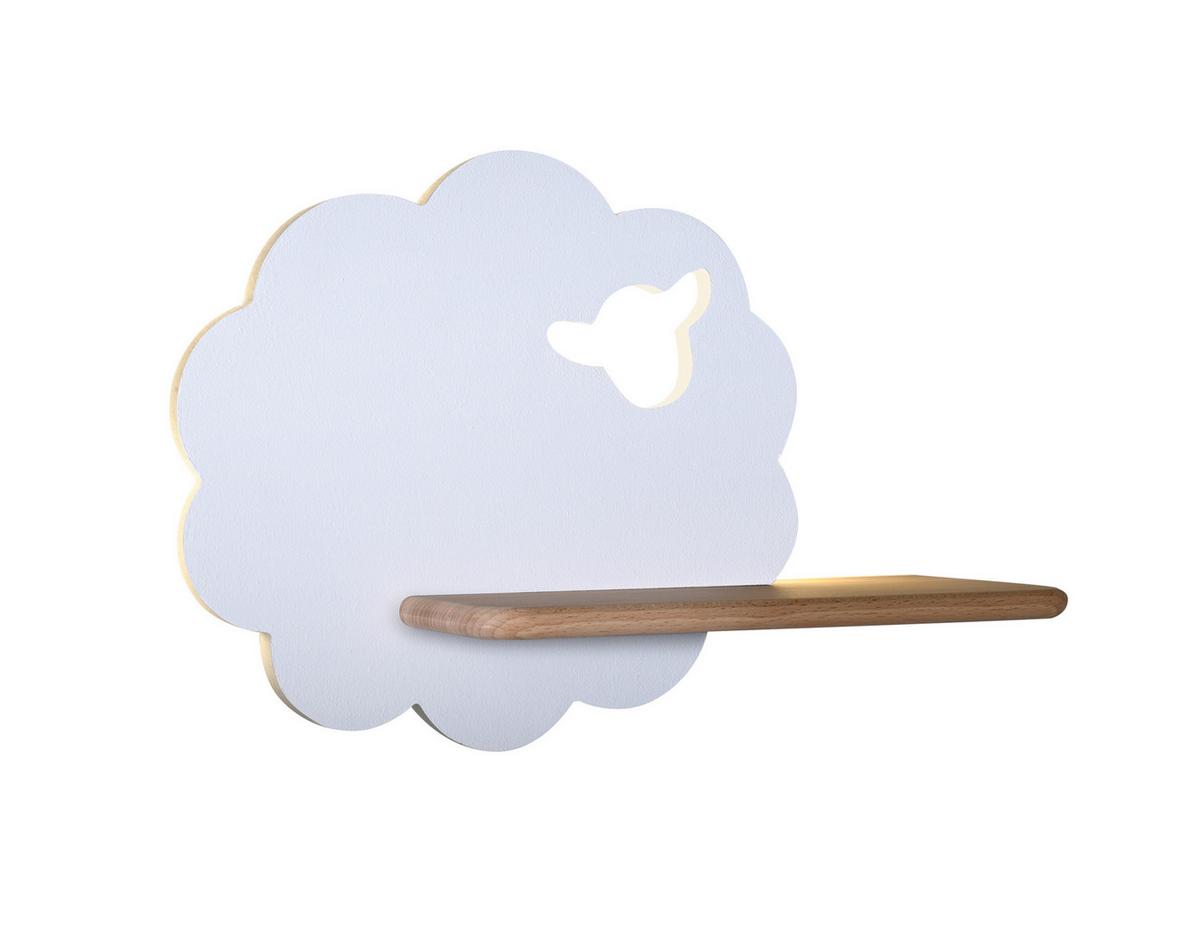 Kinderwandleuchte 21-84835 Sheep - Weiß, Basics, Holz/Holzwerkstoff (36/12/24cm)