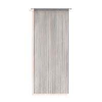 Fadenvorhang + Stangendurchzug Marietta 90x245 cm Silber - Silberfarben, KONVENTIONELL, Textil (90/245cm) - Ondega