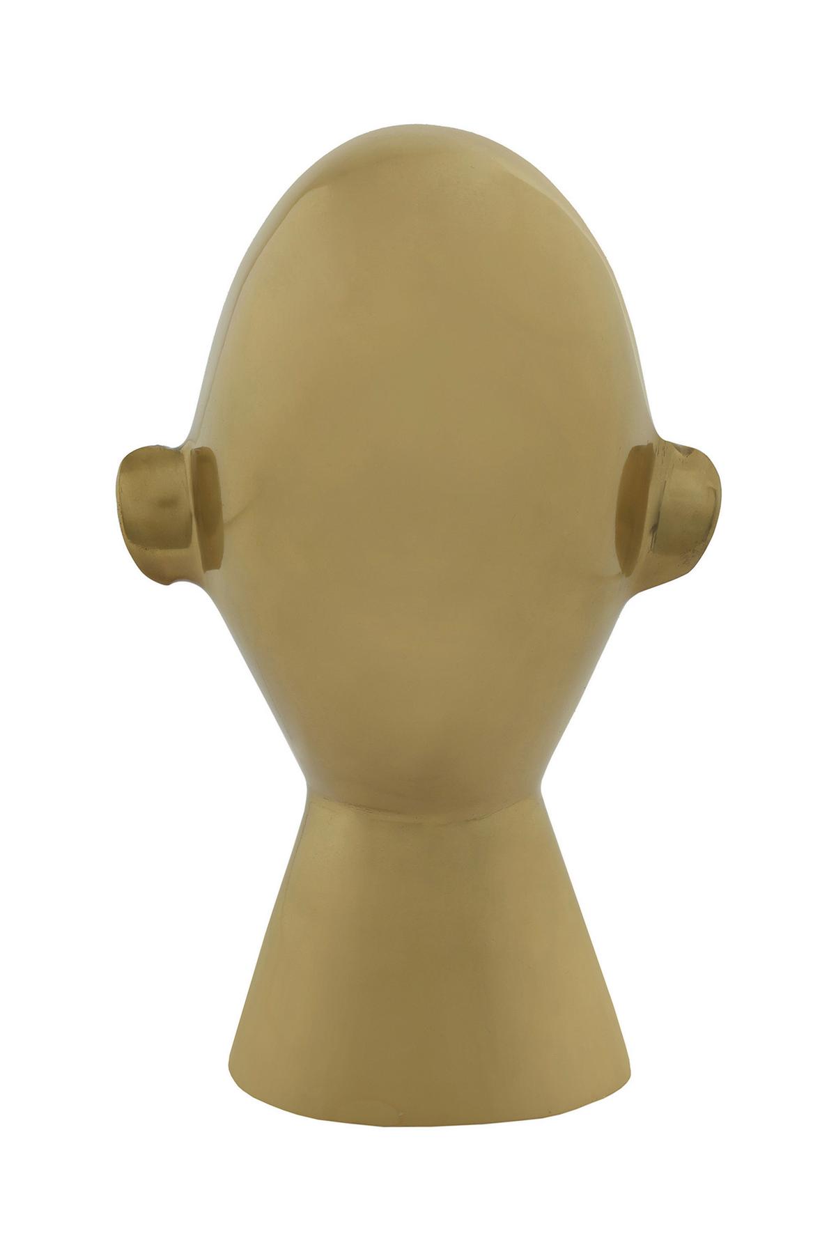 Skulptur Phantom Goldfarben, 11x22 Cm - Goldfarben, Trend, Metall (11/22/14cm) - Kayoom