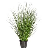 Kunstpflanze Schilfgras H: 110 cm - Gelb/Schwarz, Design, Kunststoff (110cm) - P & B