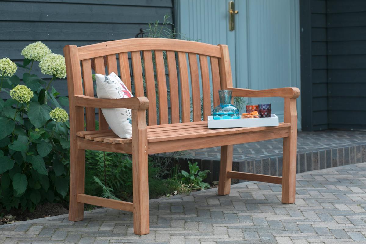 Gartenbank Holz 2-sitzer Woodie - Naturfarben, Basics, Holz (120/57/94cm) - Gardenson