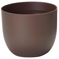 Übertopf Rotbraun D: 40 Cm Rund - Rotbraun, Basics, Kunststoff (40/32,5cm)