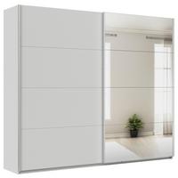 Schwebetürenschrank + Spiegel B: 271cm Feldkirch Seidengrau - Silberfarben/Hellgrau, MODERN, Holzwerkstoff (271/229/62cm)