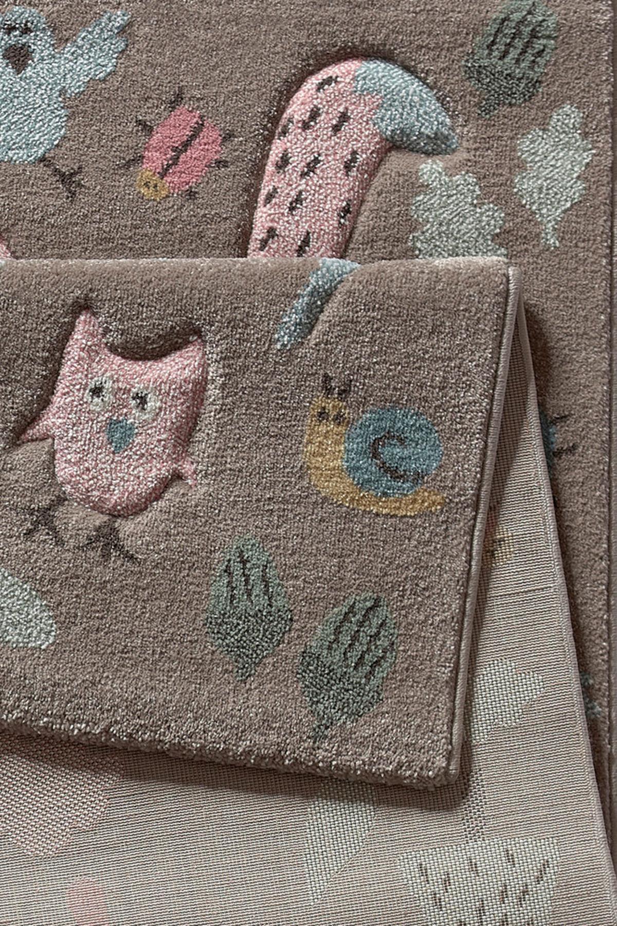 Kinderteppich Forest - Taupe, Trend, Textil (133/200cm) - Sigikid