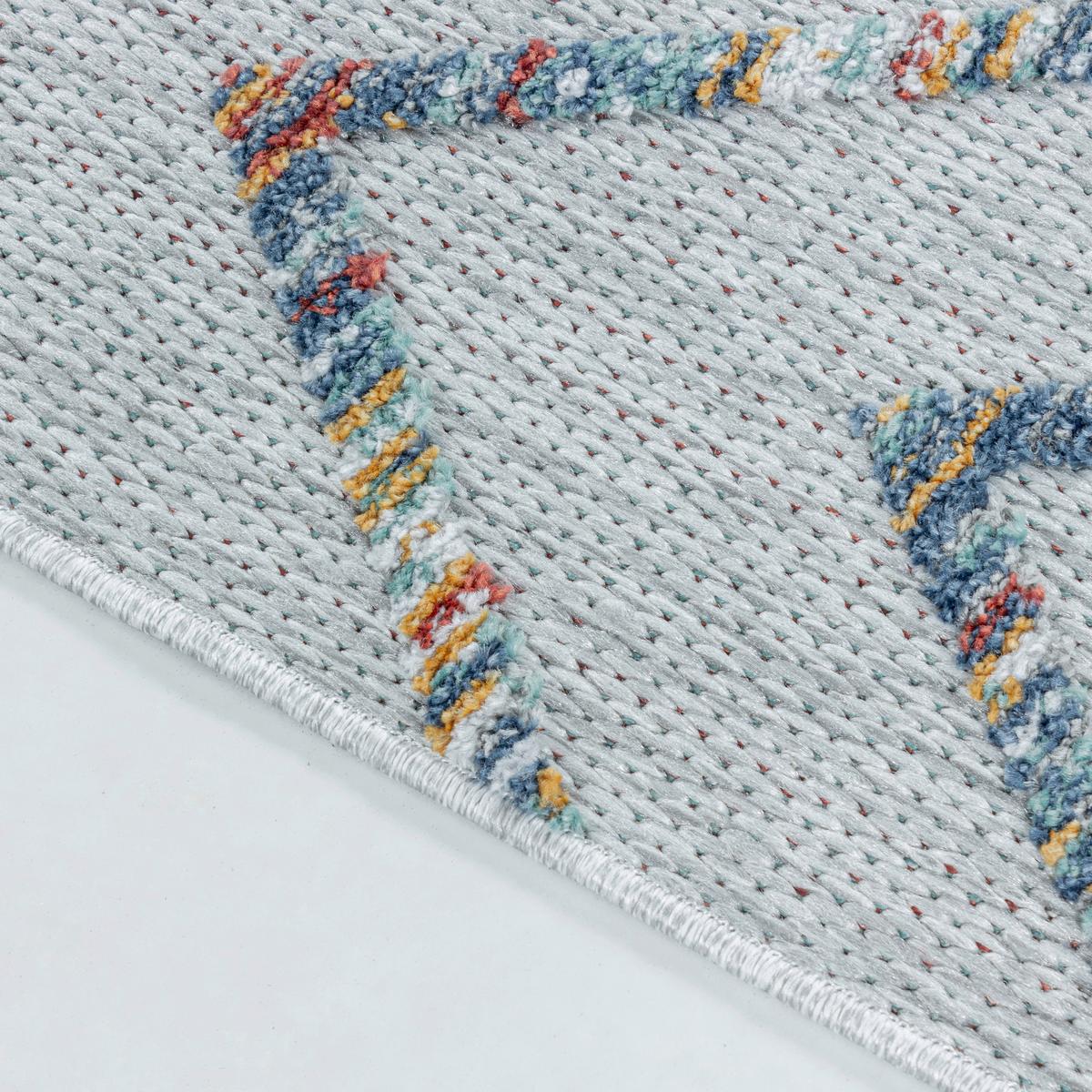 Flachwebteppich Bahama - Multicolor, Design, Textil (200/290cm) - Novel