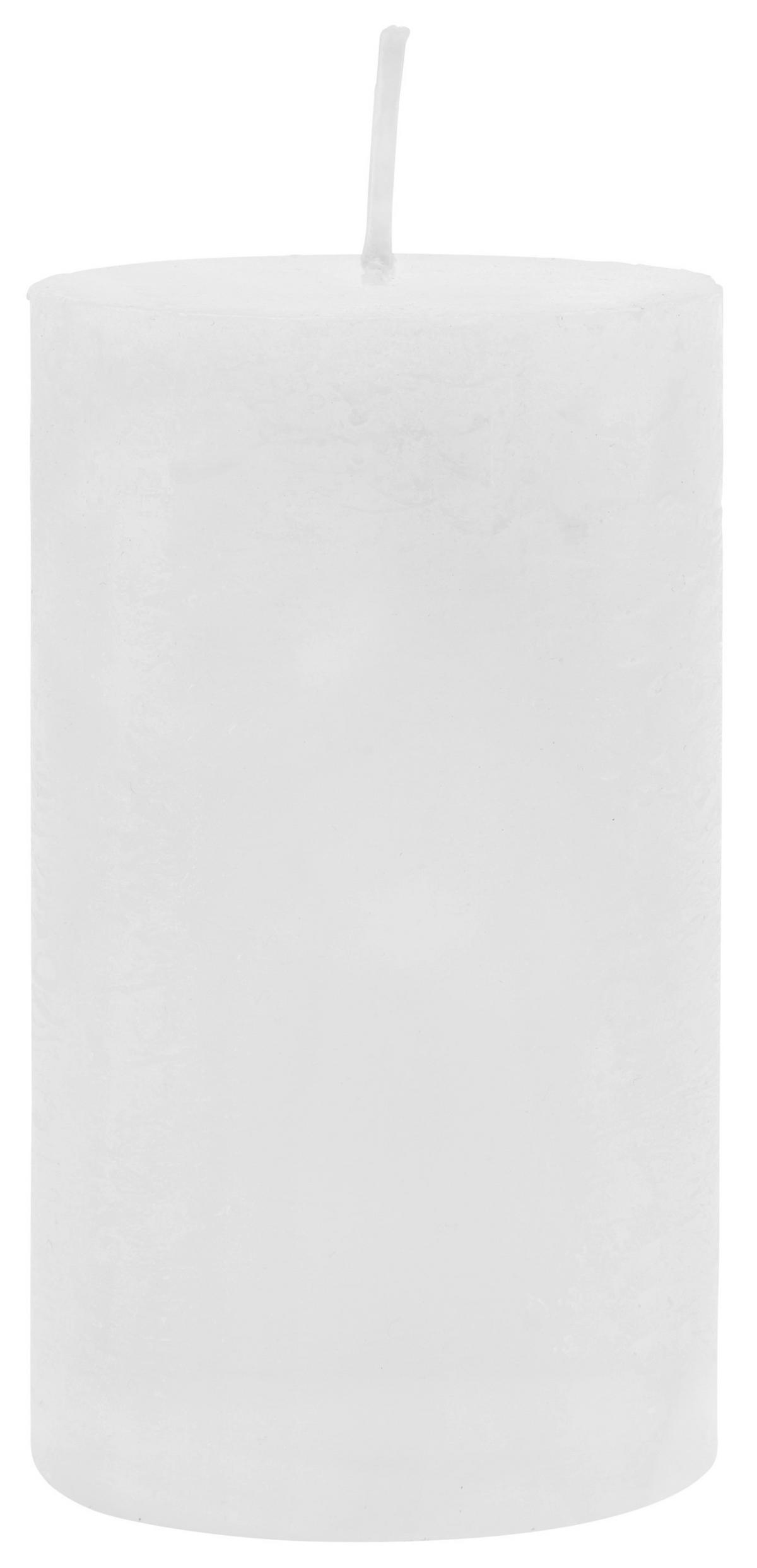 VÁLCOVÁ SVÍČKA LIA - bílá, Moderní (6,8/12cm) - Premium Living