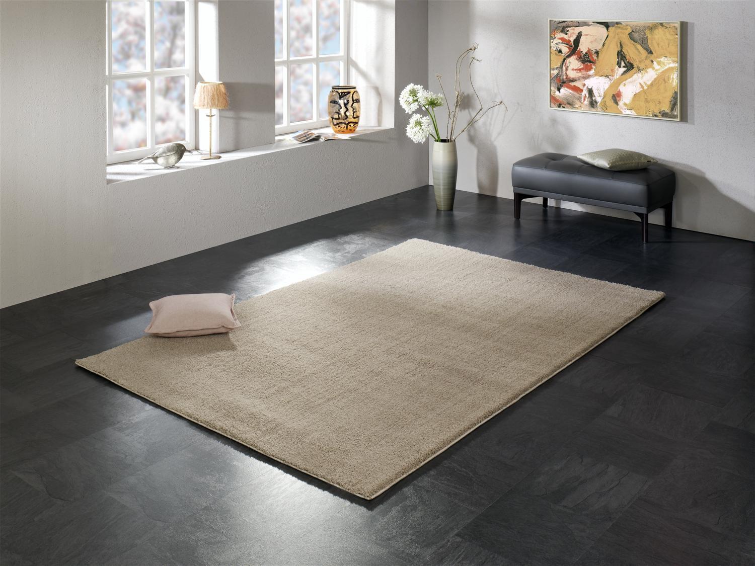Webteppich Sunshine - Beige, Basics, Textil (240/340cm) - Novel