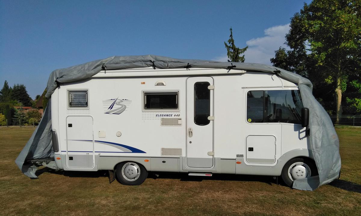 Schutzplane Abdeckplane für Wohnmobil Gr. L Grau - Grau, Basics, Kunststoff (235/275/870cm)