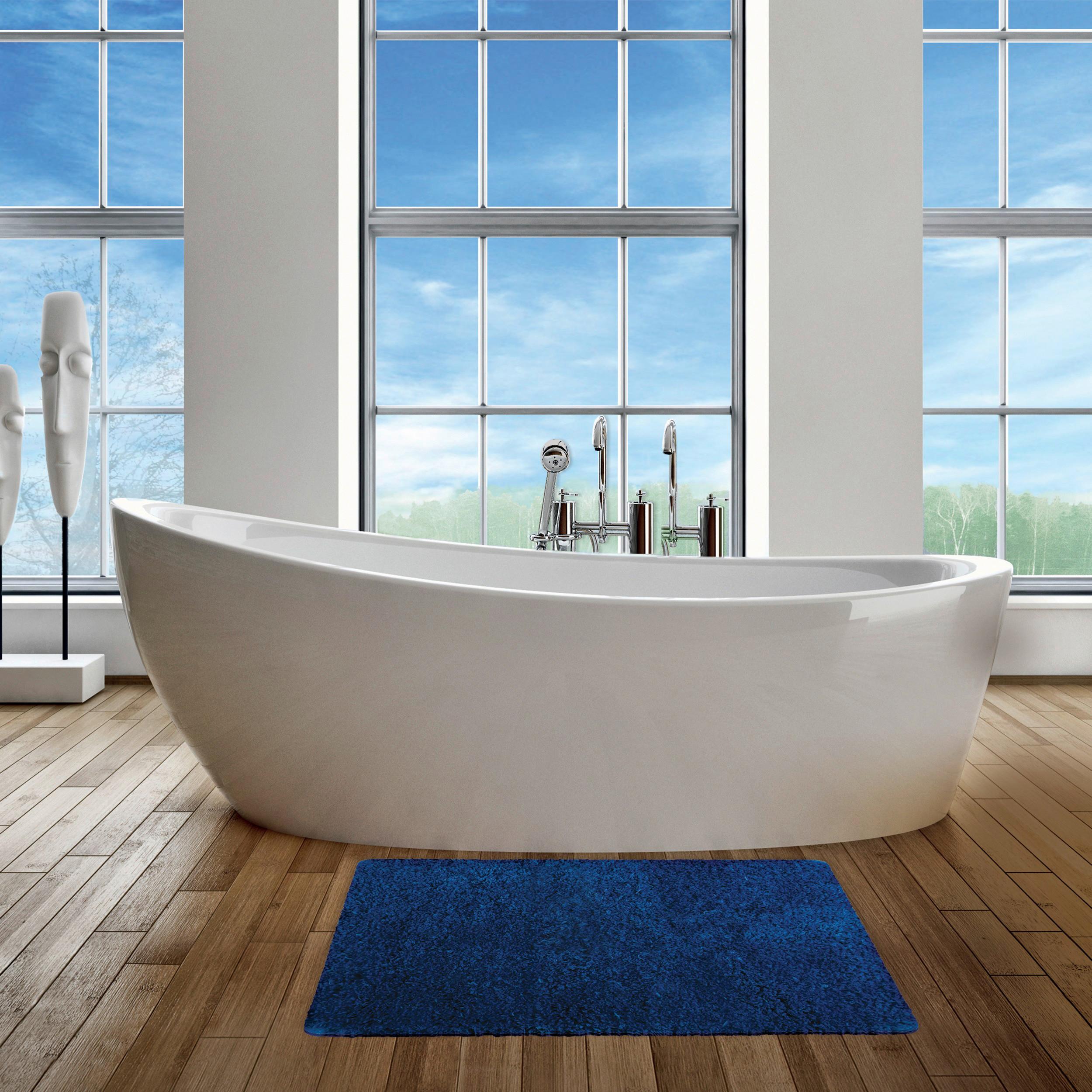 Badteppich Dunkelblau 50/70 cm - Dunkelblau, KONVENTIONELL (50/70cm) - Spirella