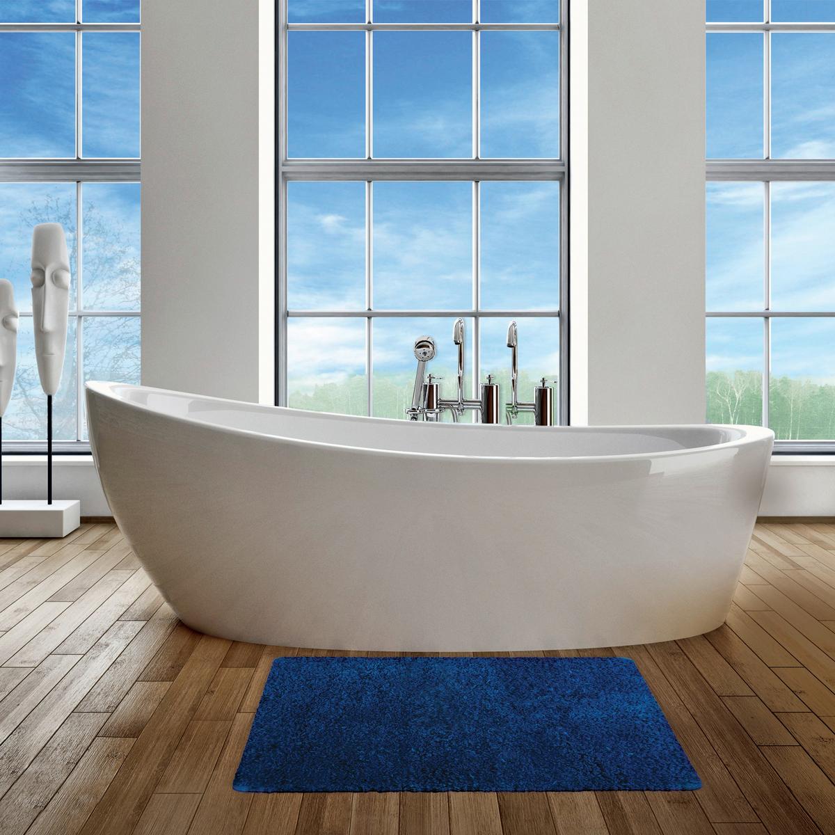 Badteppich Dunkelblau 50/70 cm - Dunkelblau, KONVENTIONELL (50/70cm) - Spirella