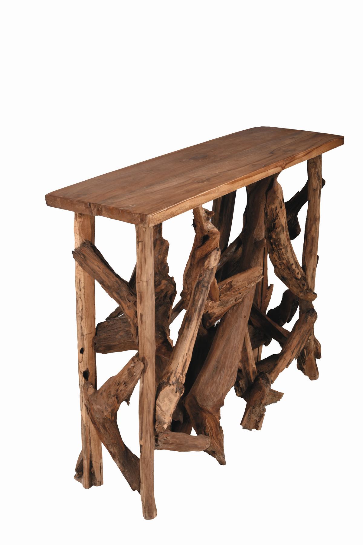 Gartentisch Conso - Braun, Basics, Holz (99/30/81cm) - Gardenson