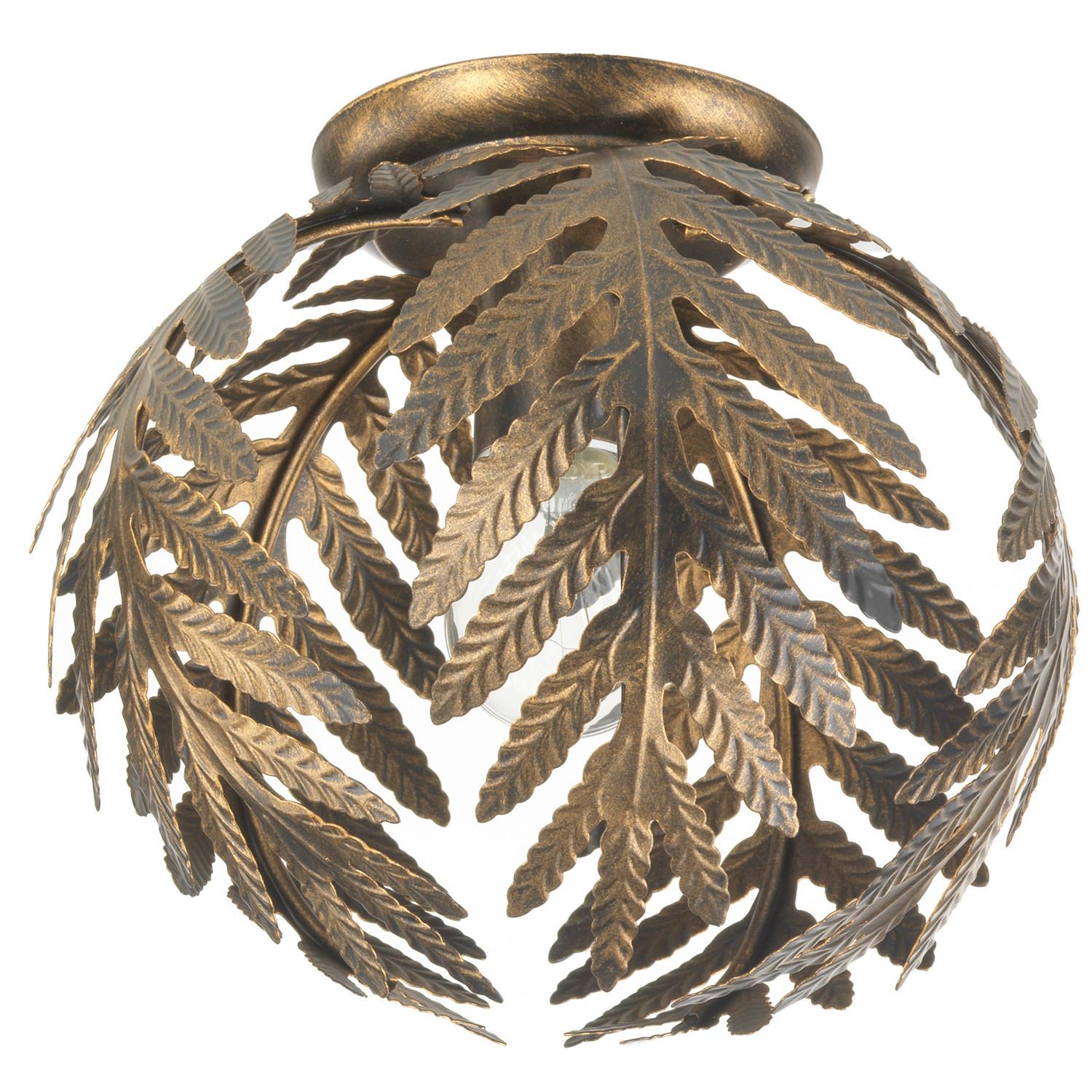 Deckenleuchte 4996/Plpb - Bronzefarben, KONVENTIONELL, Metall (25/23cm)