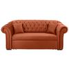 Schlafsofa Cupido - Rostfarben/Schwarz, Design, Textil (213/86/99cm) - MID.YOU