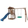 Spielturm Axi Beach Tower - Blau/Braun, KONVENTIONELL, Holz (356,6/241,9/349cm) - Ambia Garden