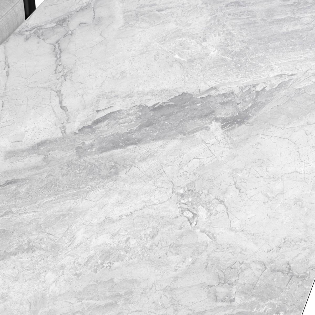 JEDÁLENSKÁ TERASOVÁ SÚPRAVA POLLY - sivá/svetlosivá, Modern, kov/textil - Bessagi Garden