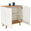 Komoda Turin 2 - farby dubu/biela, Moderný, kompozitné drevo (90/87/40cm) Komoda Turin 2 - farby dubu/biela, Moderný, kompozitné drevo (90/87/40cm)