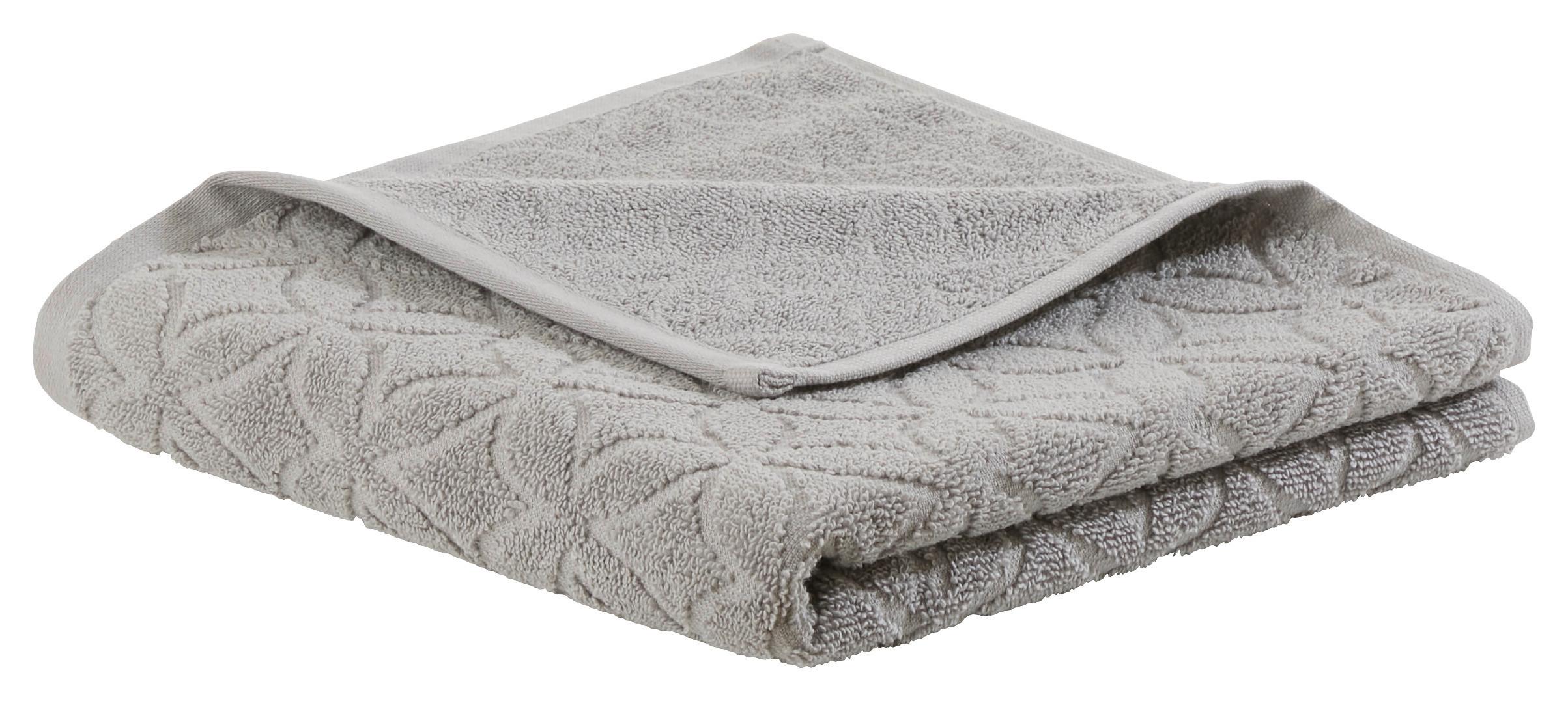 RUČNÍK Naime, 50/100cm, šedá - šedá, Lifestyle, textil (50/100cm) - Modern Living