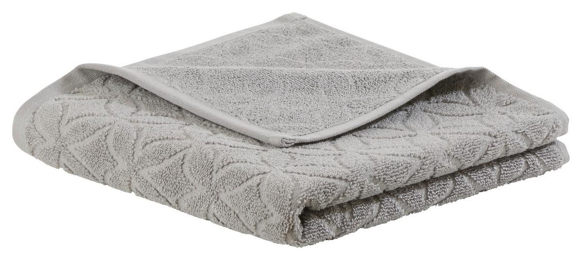RUČNÍK Naime, 50/100cm, šedá - šedá, Lifestyle, textil (50/100cm) - Modern Living