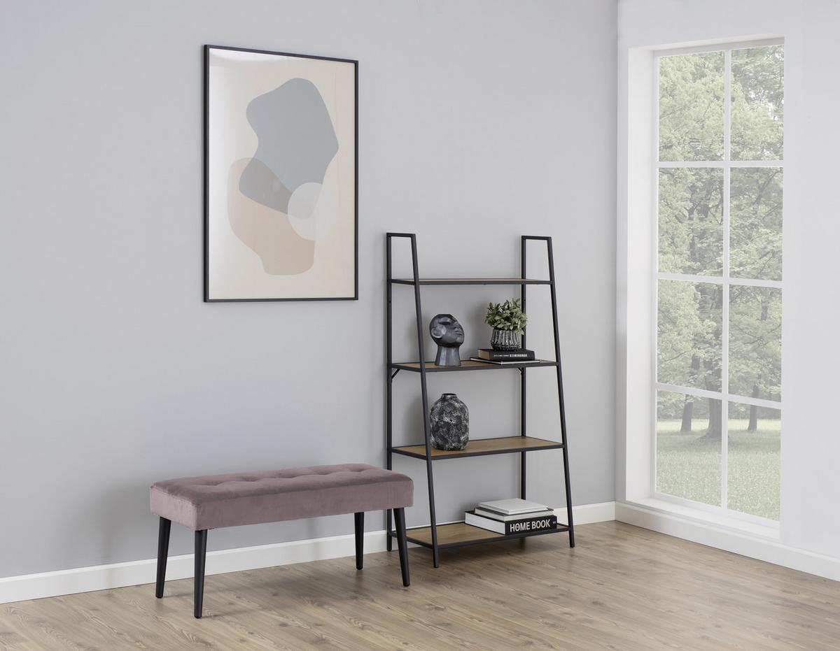 Zsámoly Glory 95/45cm - fekete/rózsaszín, Trend, textil/fém (95/45/38cm) - Livetastic