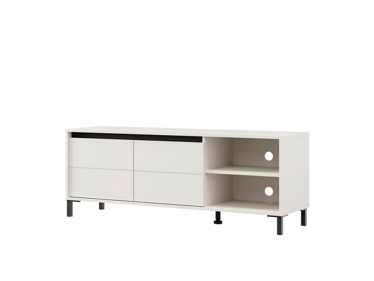 Tv-elem Marron 138/52cm - kasmírszínű/fekete, Modern, faalapú anyag (138/52/40cm)