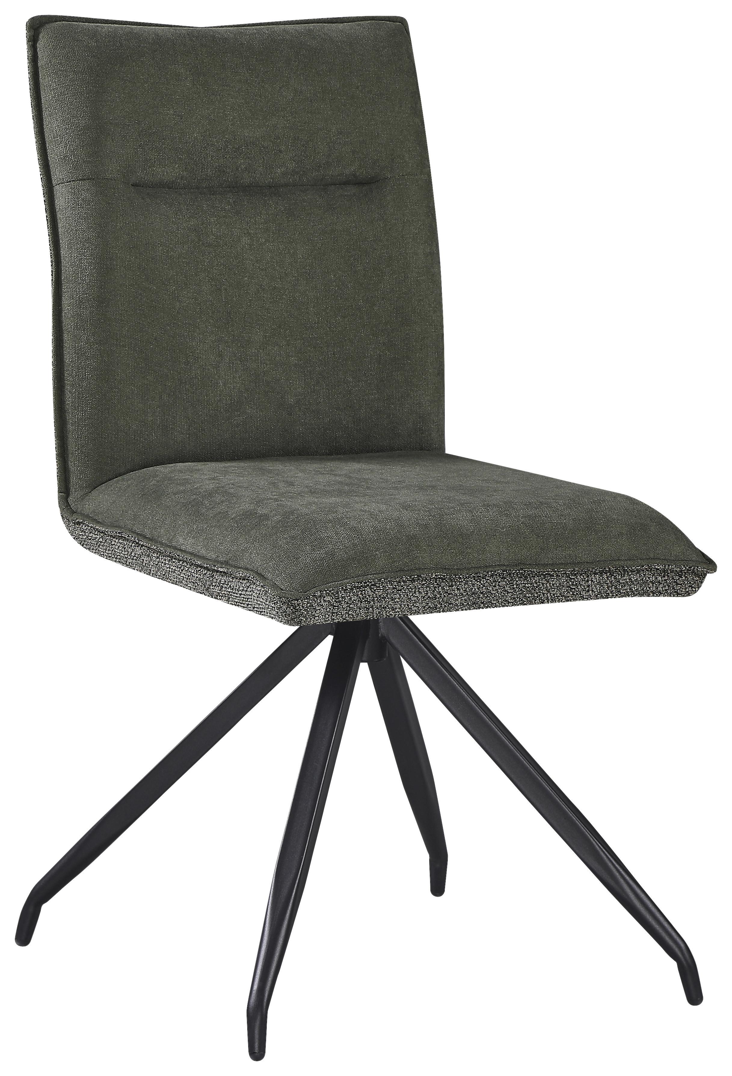 ŽIDLE NOVA - černá/zelená, Moderní, kov/textil (47/88/63cm) - Premium Living