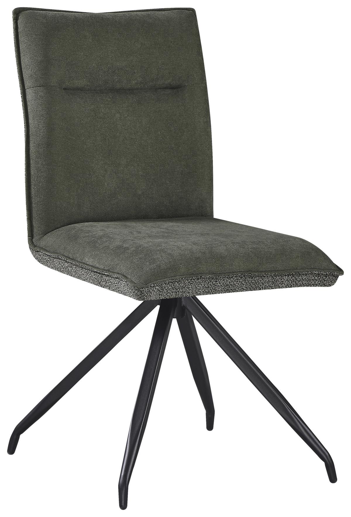 ŽIDLE NOVA - černá/zelená, Moderní, kov/textil (47/88/63cm) - Premium Living