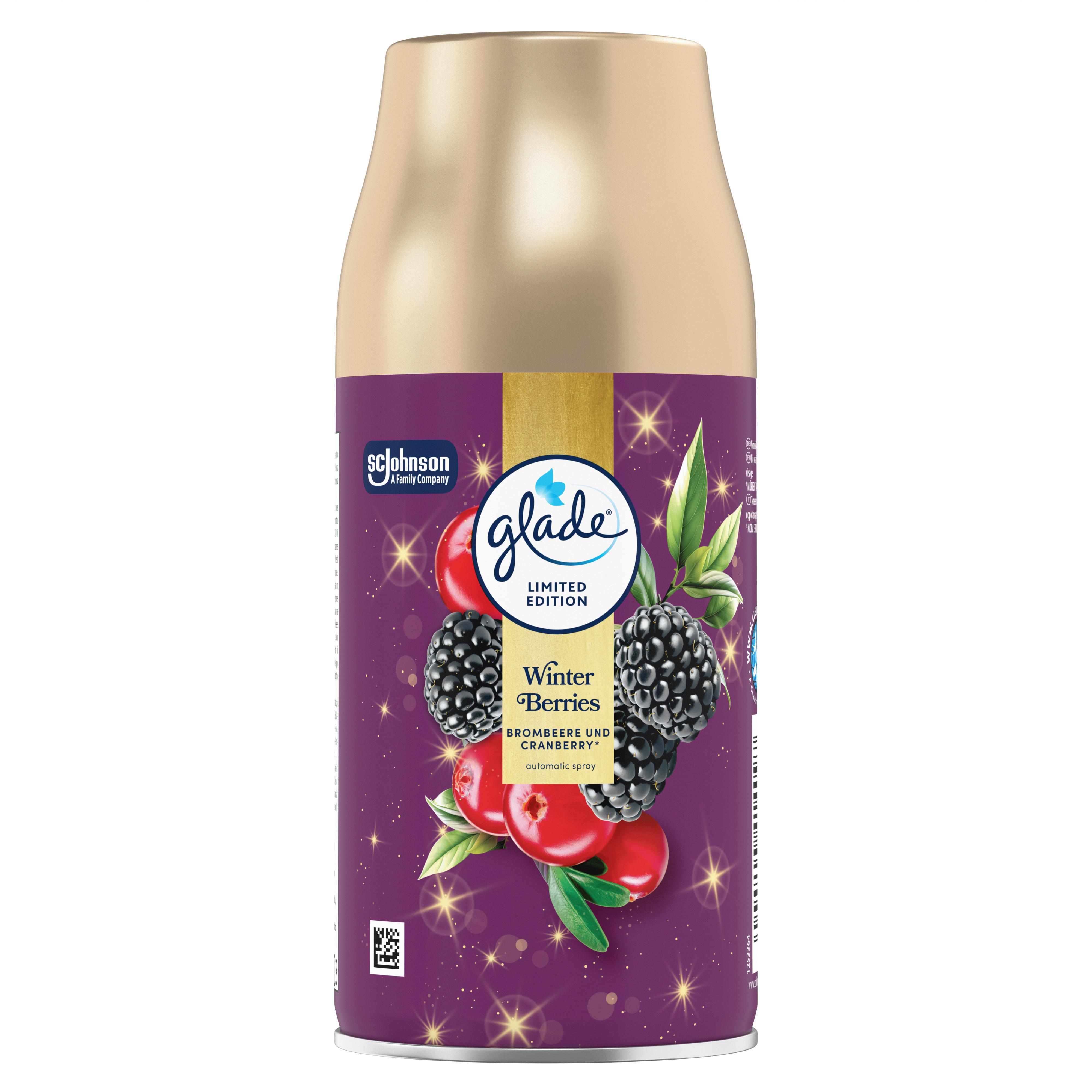 Raumduft-Nachfüllung Winter Berries - Violett, Basics, Kunststoff/Metall (0.269l) - Glade