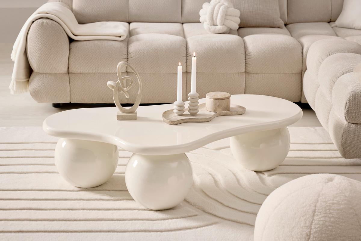 KONFERENČNÝ STOLÍK LEIF -TREND- - krémová/béžová, Modern, kompozitné drevo (120/70/32cm) - Mömax
