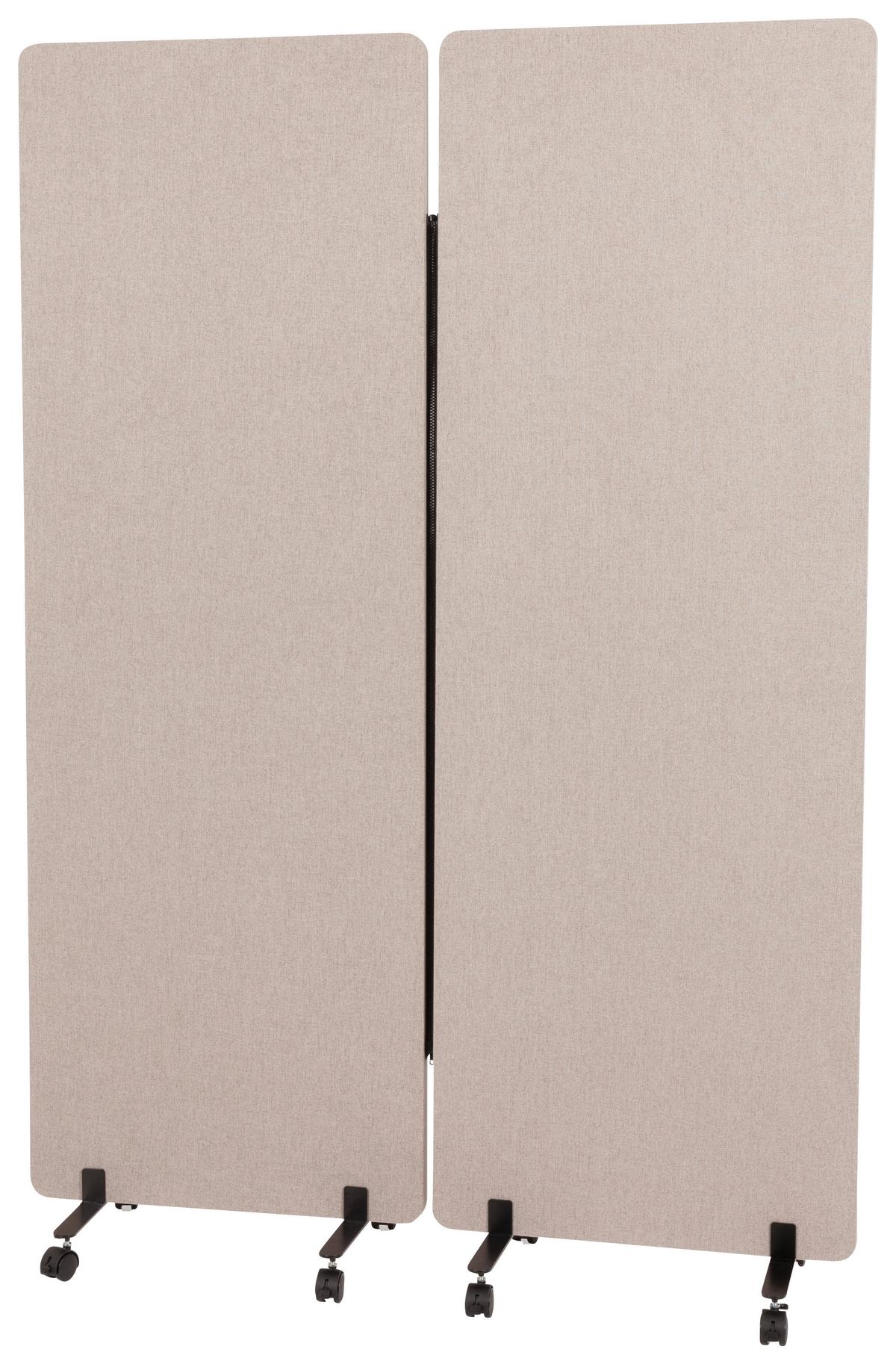 Trennwand Flexmiut - Taupe, Basics, Kunststoff/Textil (60/177/35cm) - MID.YOU