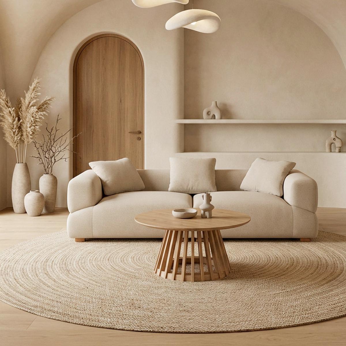 Pohovka TALIA, šedý samet, max.360 kg - šedá/přírodní barvy, Moderní, dřevo/textil (237/60,5/98cm) - Bessagi Home