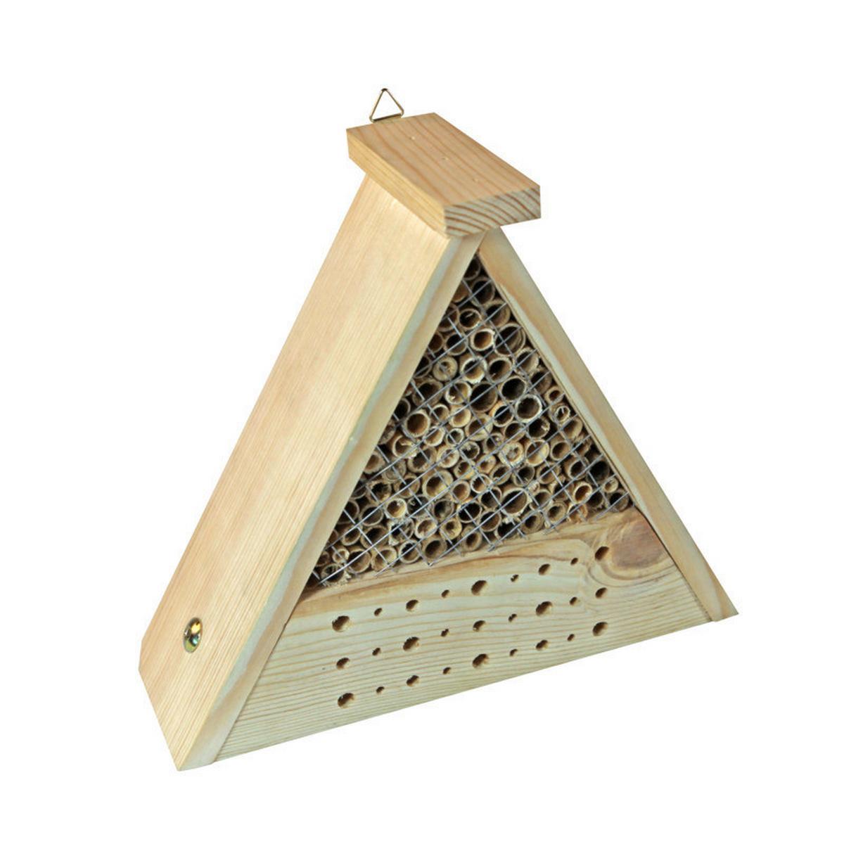 Insektenhotel Insektenhotel-Bausatz Bee - Blau/Gelb, Basics, Holz (26,5/23/9,5cm) - Windhager