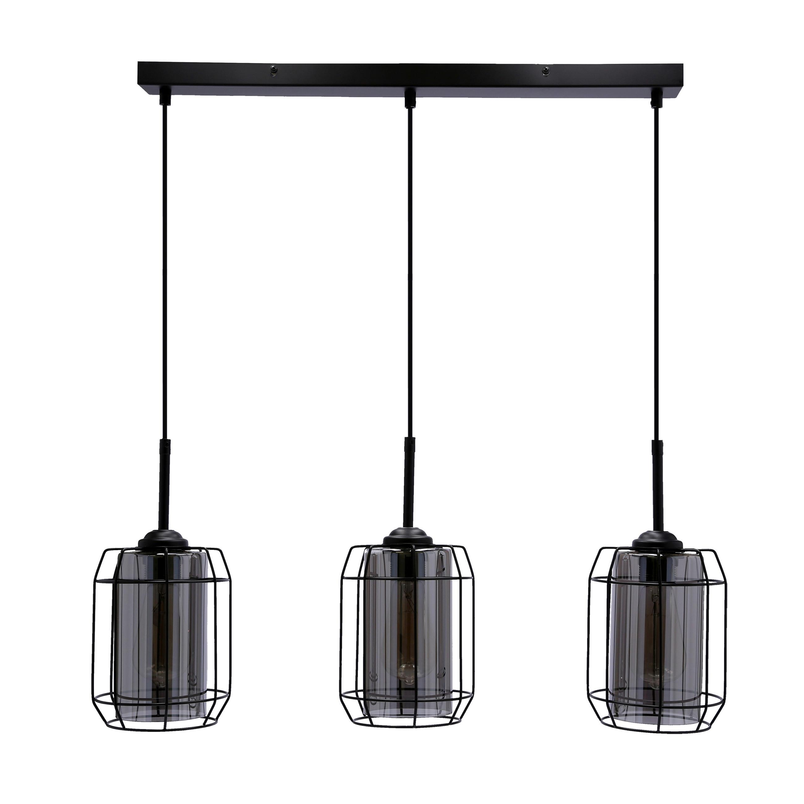Pendelleuchte 33-084535 Jonera - Schwarz, Design, Metall (67/15/110cm)