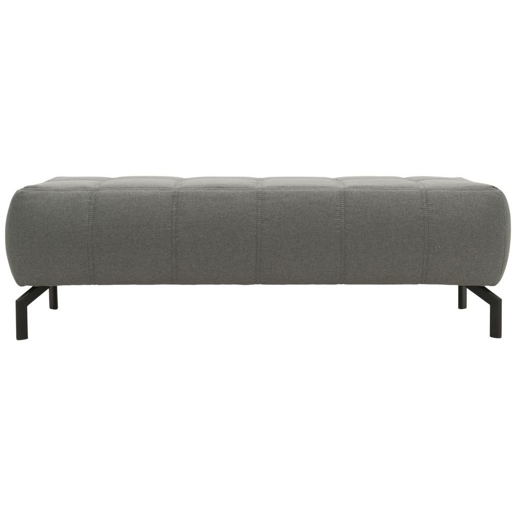 Polsterhocker Cunelli Grau Webstoff H: 45 Cm