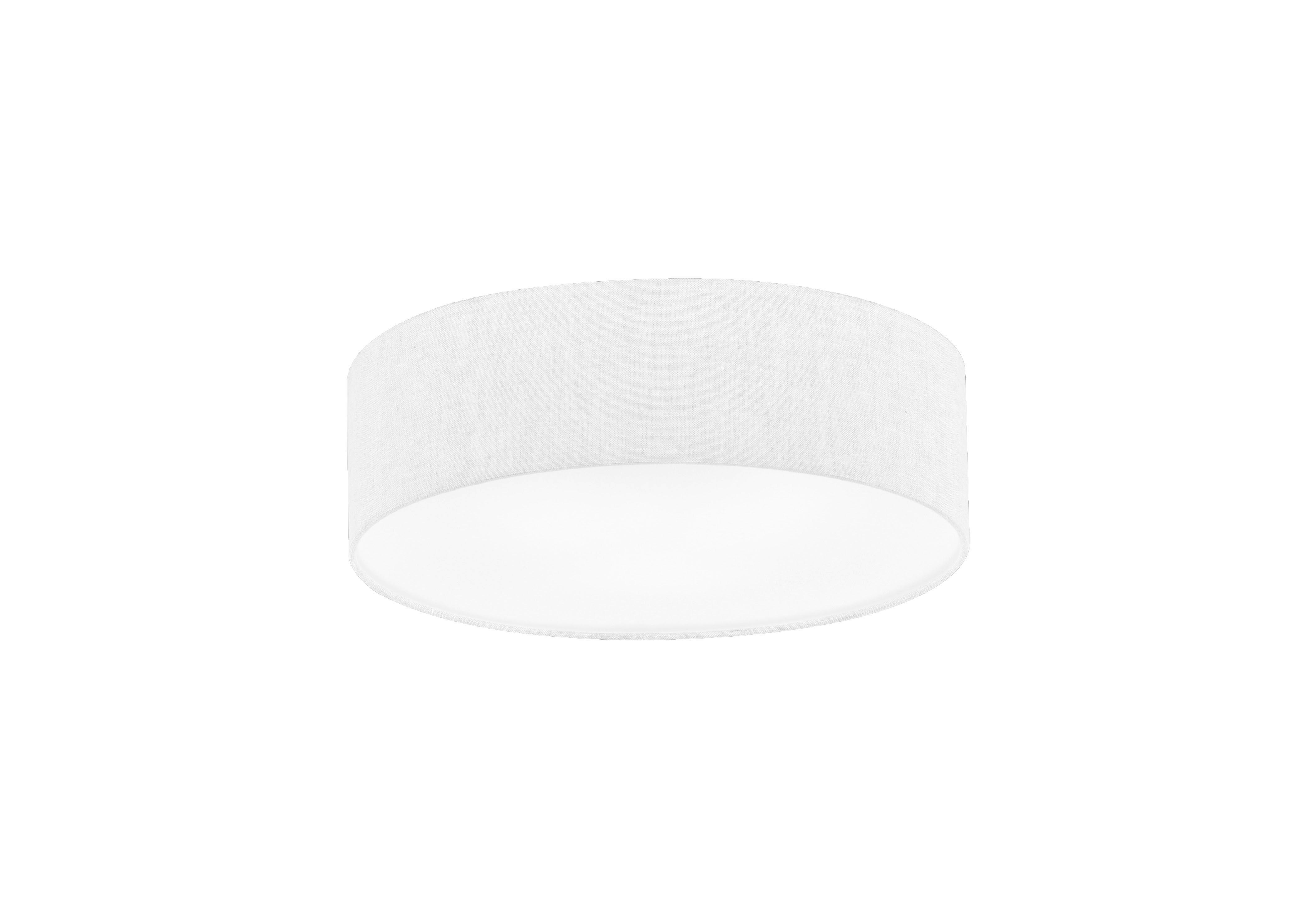Deckenleuchte 21255 maat - Weiß, Basics, Textil/Metall (45/10cm) - Fischer & Honsel