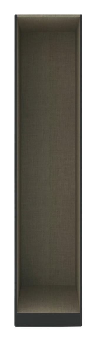 KORPUS ŠATNÍ SKŘÍNĚ UNIT - antracitová, Moderní, kompozitní dřevo (45,6/210/56,5cm) - Ondega
