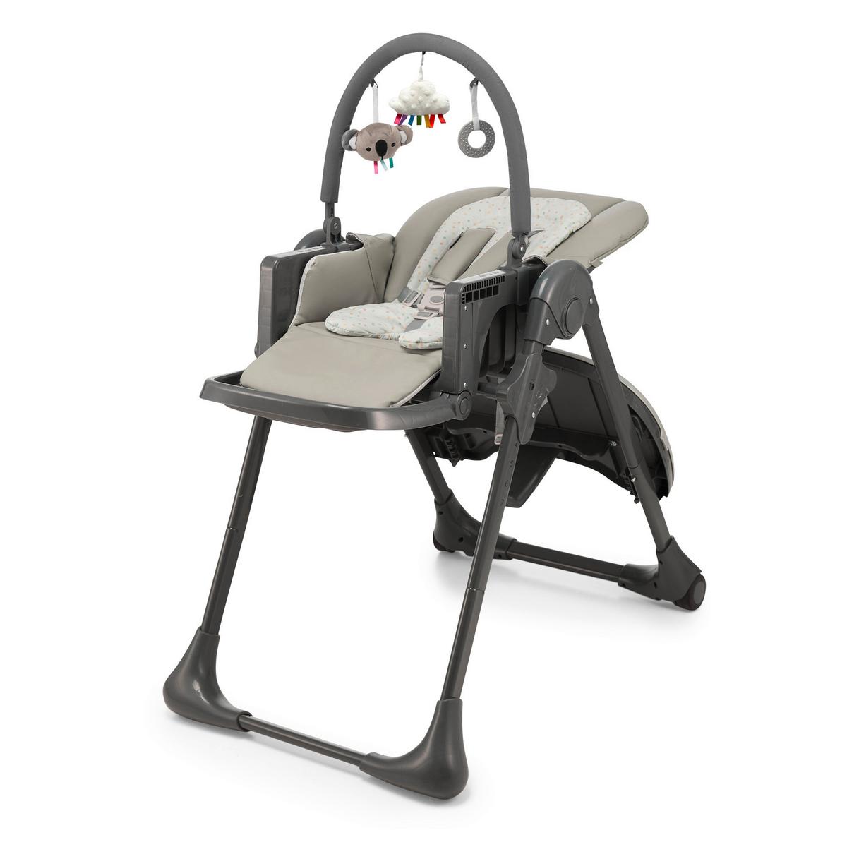 Hochstuhl Tummie Grau, B/H/T: 55,501x84,5cm - Grau, Basics (55.5/101/84.5cm) - Kinderkraft