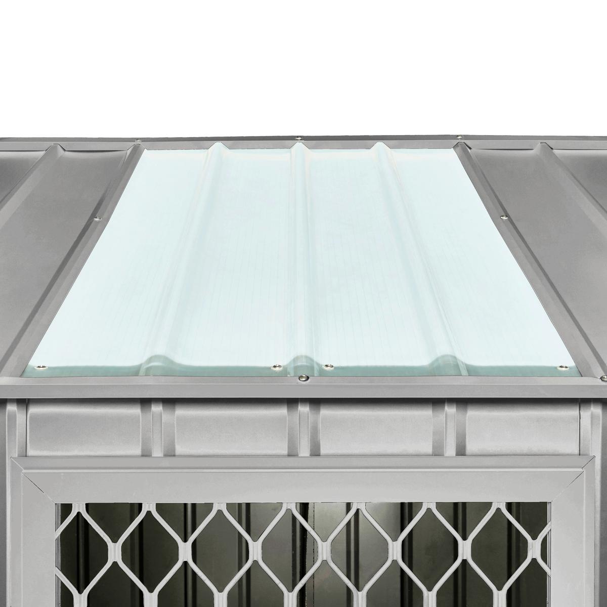Gerätehaus Fenster Kit 1 - Silberfarben, Basics, Metall (62/20/62cm)