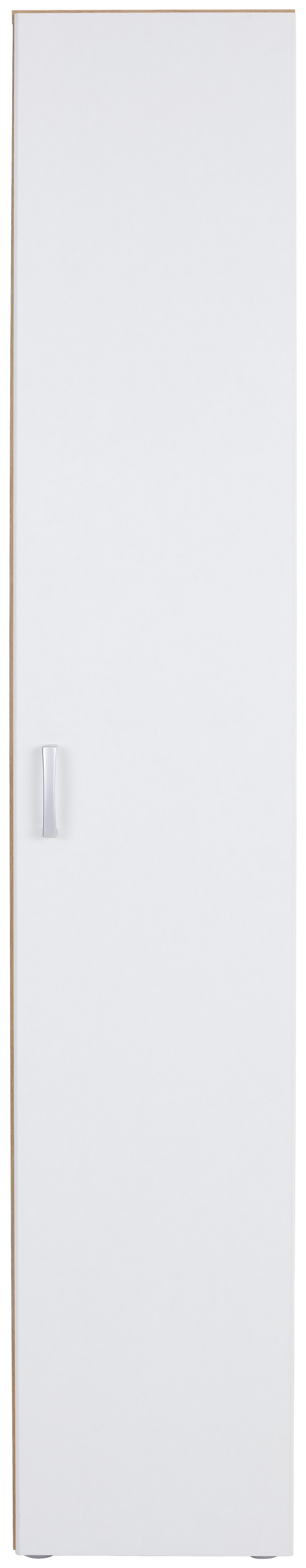 Aktenschrank Tio Eiche Dekor, Weiß B 30 cm - Eichefarben/Weiß, KONVENTIONELL, Holzwerkstoff (30/183/37,5cm)