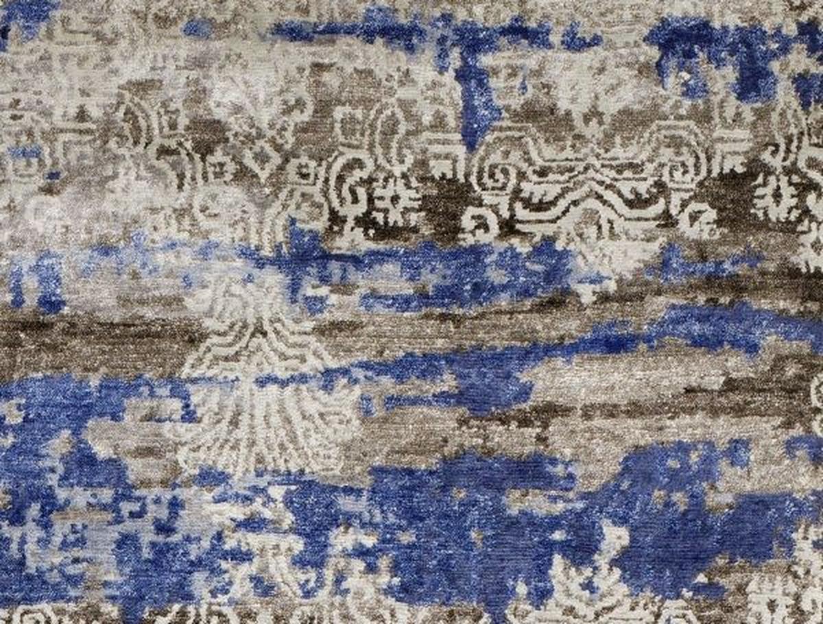 Orientalischer Webteppich Blau Signature Fusion 250x350 cm - Blau/Braun, Basics, Textil (250/350cm) - Cazaris