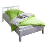 Bett Merci 90x200 cm Weiß - Weiß, KONVENTIONELL, Holz (90/200cm) - Carryhome
