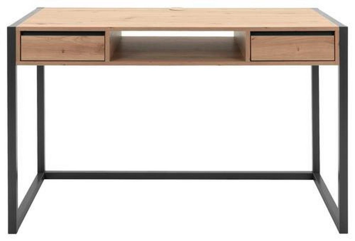 Schreibtisch B 60cm H 75cm Denver 30 Eiche Dekor - Eichefarben/Anthrazit, KONVENTIONELL, Holzwerkstoff (120/60/75cm) - MID.YOU
